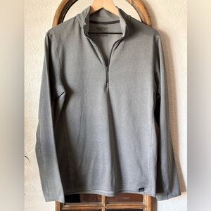 Patagonia Capilene Midweight 1/4 Zip Base Layer Shirt Gray Size M
